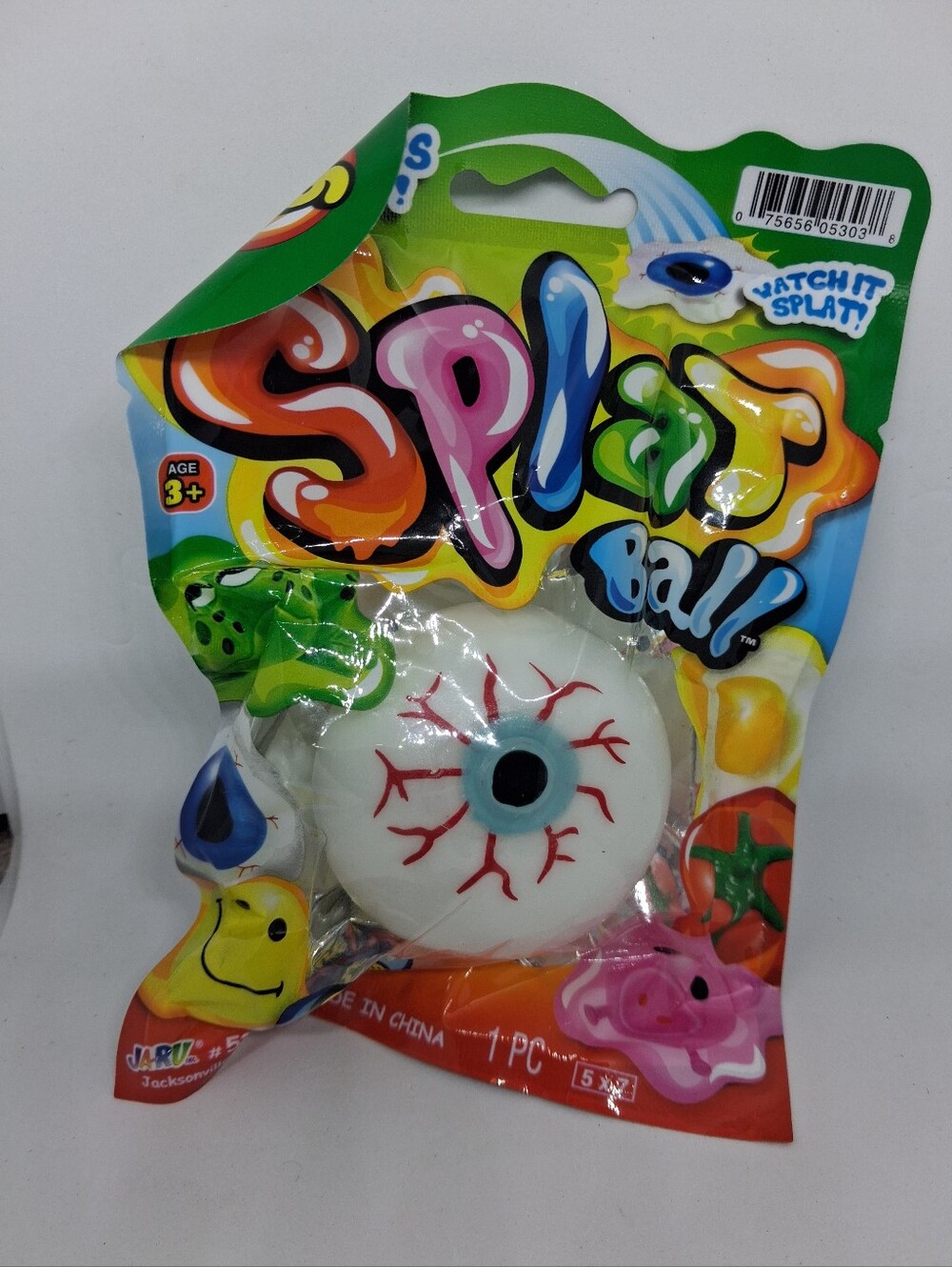 Halloween Eyeball Squishy Kids Toy - White Eyeball Design